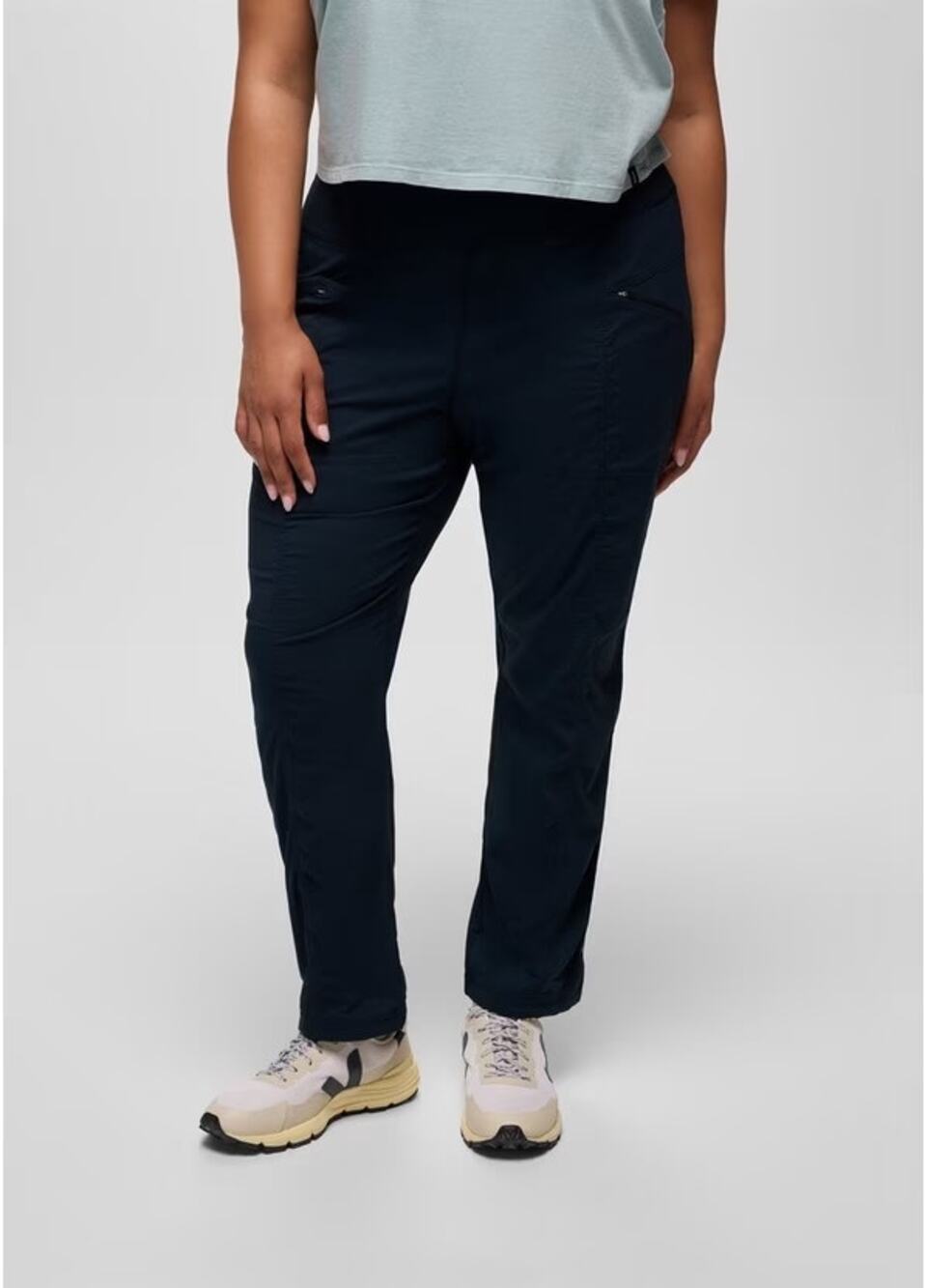 Prana Koen Pant Plus Women's 2X Reg Inseam Black Standard Fit MR Soft Waistband